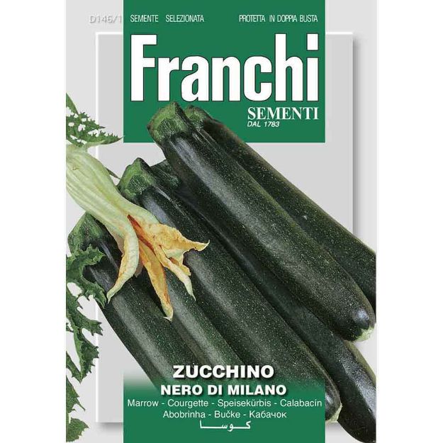 Image de Graines courgette zucchino nero milano - Franchi