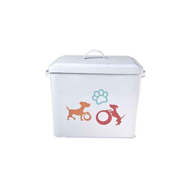 Image de BAC DE STOCKAGE DOG BLANC 27X19X23CM