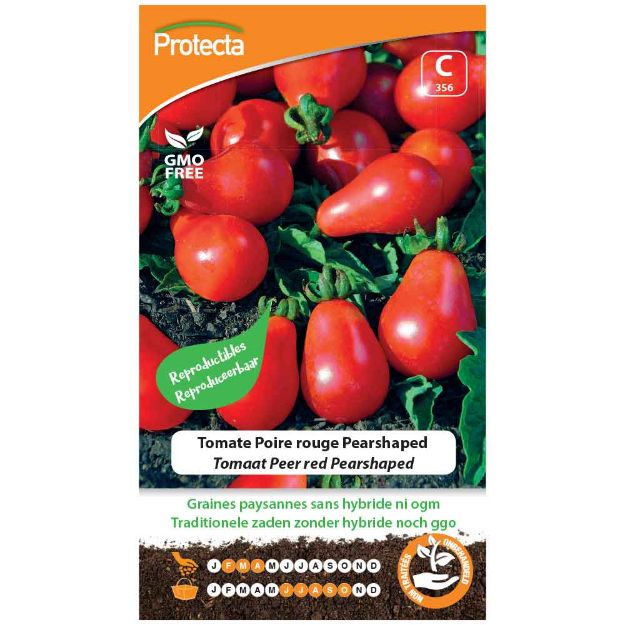 Image de Graines de tomate poire rouge pearshaped - Protecta