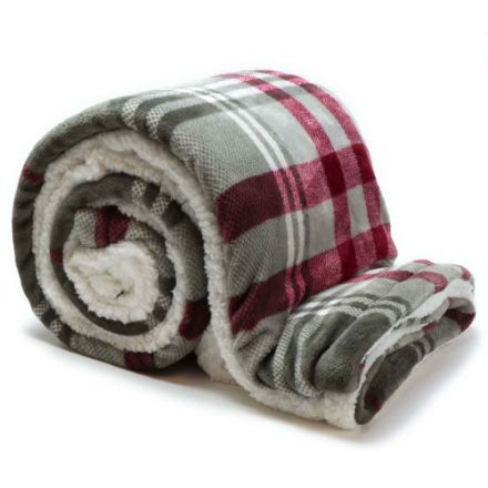 Agrandir l'image de Plaid larsson rouge et gris Image de Plaid larsson rouge et gris