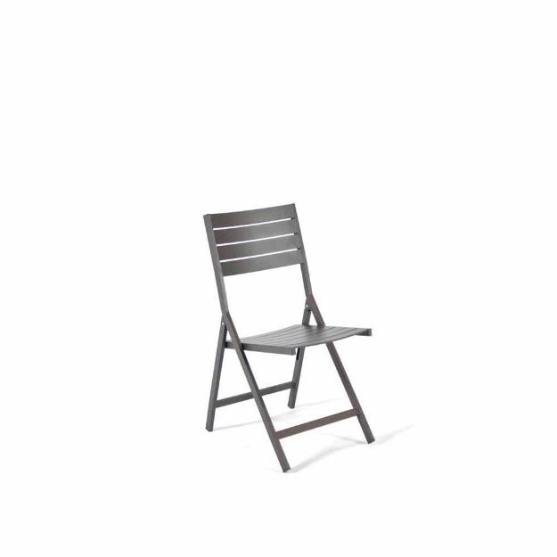 Image de Chaise pliante aluminium -   charcoal.