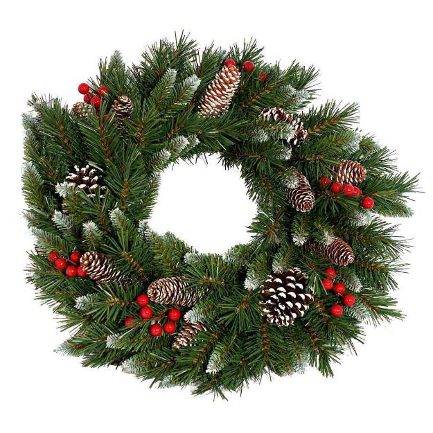 Image de CouronneFrosted Berry Wreath 60cm