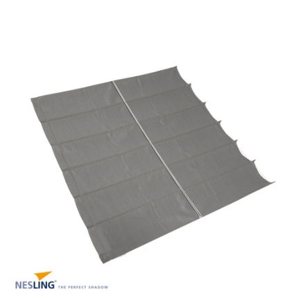Agrandir l'image de Toile pergola carre 3,7m anthracite - NESLING Image de Toile pergola carre 3,7m anthracite - NESLING