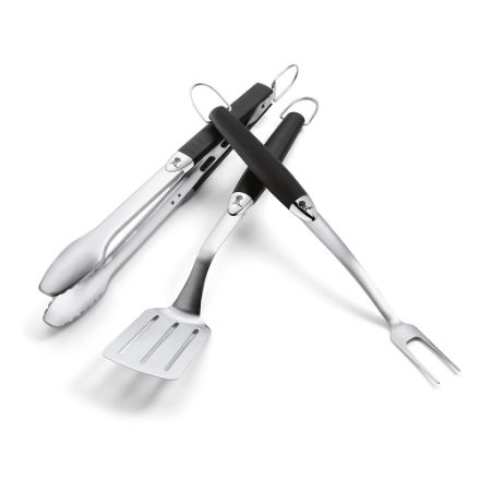 Agrandir l'image de Pince, pique et spatule barbecue - WEBER® Image de Pince, pique et spatule barbecue - WEBER®
