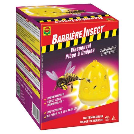 Agrandir l'image de BARRIÈRE INSECT  PIÈGE A GUÊPES + ATTRACTIF 1pc + 250ml Image de BARRIÈRE INSECT  PIÈGE A GUÊPES + ATTRACTIF 1pc + 250ml