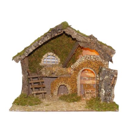 Agrandir l'image de creche vide avec lumiere cm. 5 Image de creche vide avec lumiere cm. 5