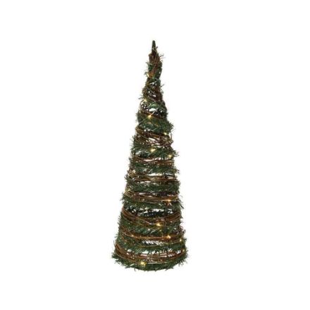 Agrandir l'image de Sapin cone blanc chaud13x13x40cm-30Led Image de Sapin cone blanc chaud13x13x40cm-30Led