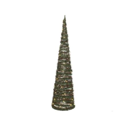 Agrandir l'image de Sapin cone blanc chaud19x19x60cm-40Led Image de Sapin cone blanc chaud19x19x60cm-40Led