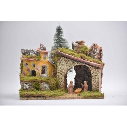 Agrandir l'image de creche cm 33x25x25 avec 3 suje Image de creche cm 33x25x25 avec 3 suje