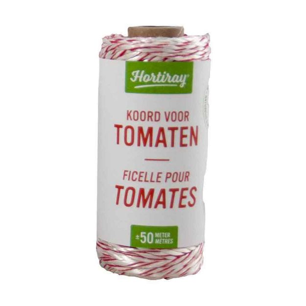 Image de Corde pour tomates coton-rayon marqueur rouge +/- 50M (5)