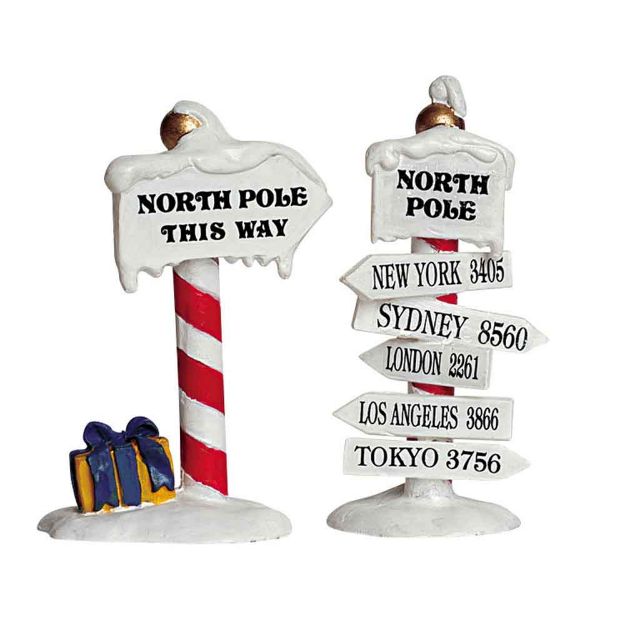 Image de Pancartes pole nord set de 2 - Lemax