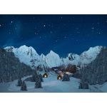 Image de ARRIERE PLAN LED-FIBRE OPTIC-PAYSAGE DE MONTAGNE NUIT