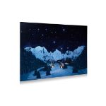 Image de ARRIERE PLAN LED-FIBRE OPTIC-PAYSAGE DE MONTAGNE NUIT