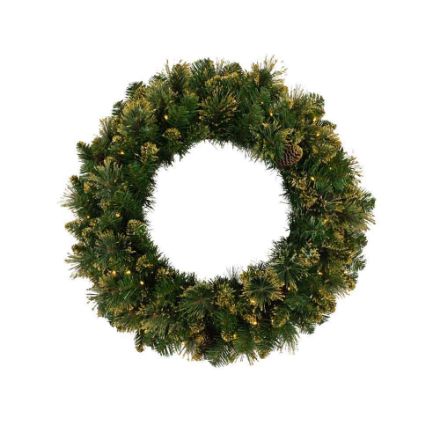 Agrandir l'image de Couronne Golden D:61cm + led Image de Couronne Golden D:61cm + led