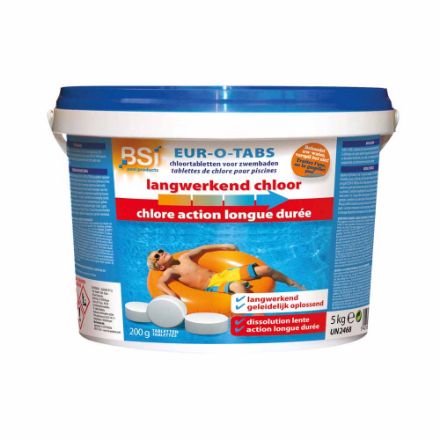 Agrandir l'image de CHLORE LONGUE 200 g TABL 5 kg Image de CHLORE LONGUE 200 g TABL 5 kg