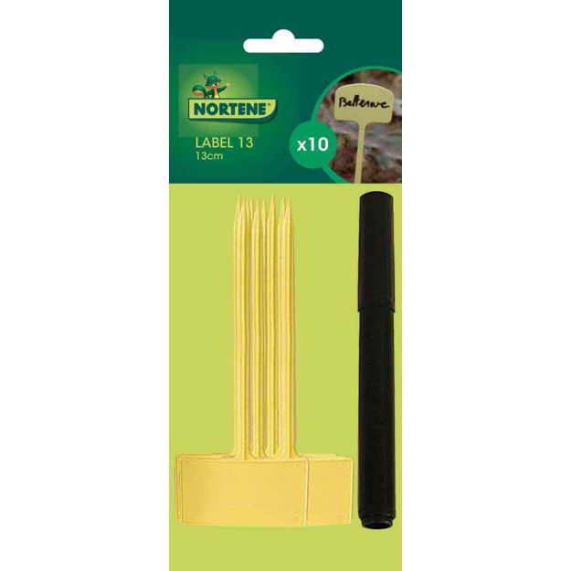 Image de LABEL 13  10 Etiquettes a planter avec feutre  0,13m