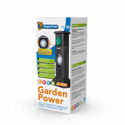 Agrandir l'image de SUPERFISH GARDENPOWER RALONGE 3 PRISES AVEC TIMER Image de SUPERFISH GARDENPOWER RALONGE 3 PRISES AVEC TIMER
