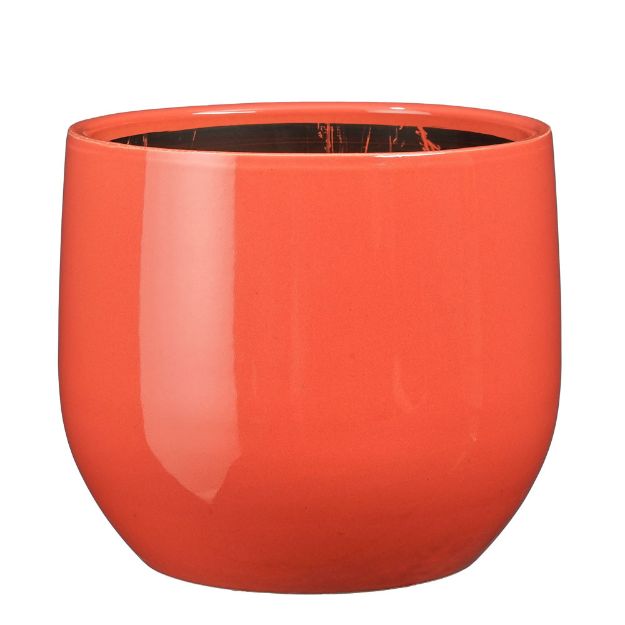 Image de Pablo pot ronde fuchsia - h20xd25cm - Mica