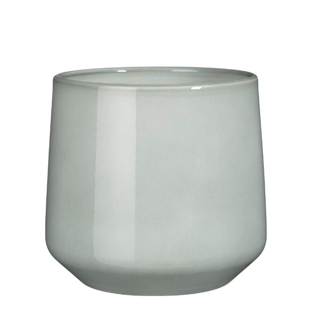Image de Amber pot ronde gris cl. - h21xd23,5cm - Mica