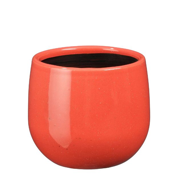 Image de Pablo pot ronde fuchsia - h12xd14cm - Mica