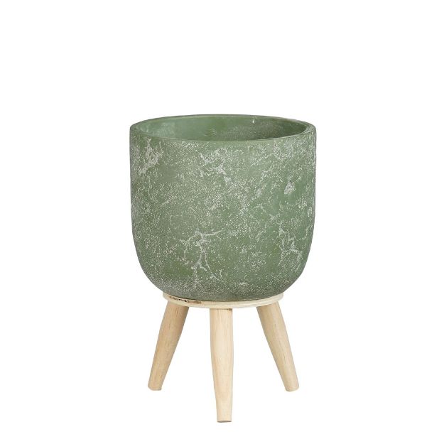 Image de Jimmy pot en standard vert cl. - h19xd12,5cm - Mica