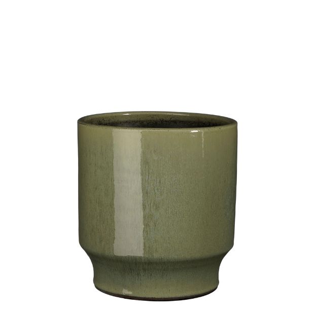 Image de Diaz pot ronde vert - h22xd21cm - Mica