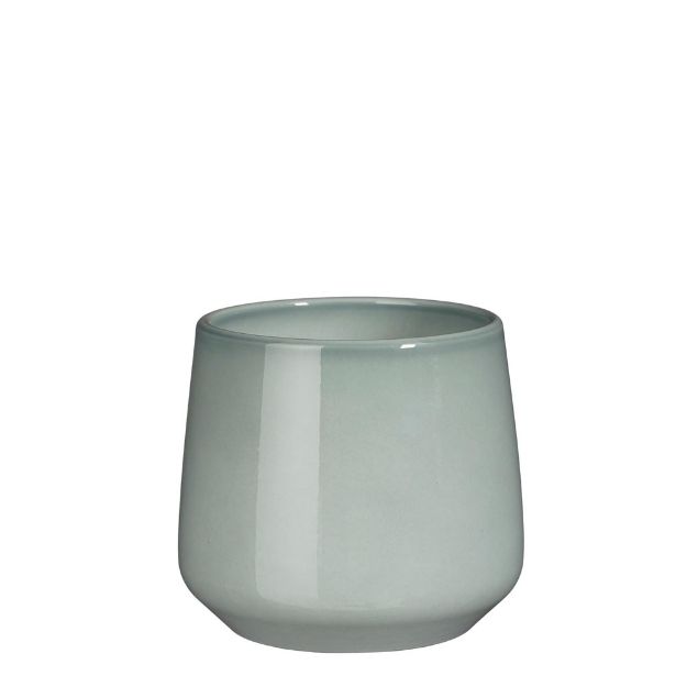Image de Amber pot ronde gris cl. - h14xd15,5cm - Mica