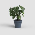 Image de POT CAPRI 25CM BLEU ARDOISE