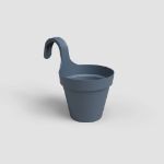 Image de POT CAPRI BALCON INDIVIDUEL 20CM BLEU ARDOISE