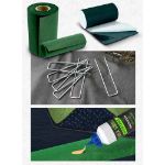 Image de FIXSOL Lot de 10 Agrafes de fixation Vert 17 x 3,5 cm