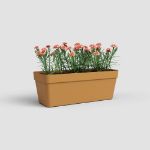 Image de JARDINIÈRE CAPRI RÉS.EAU 50CM V2 JAUNE MIEL