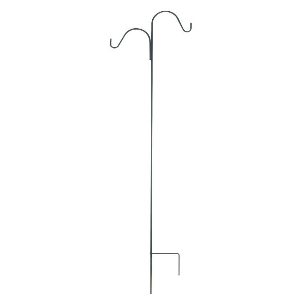 Image de potence double noire h 213 cm