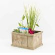 Image de Étang de terrasse bois Bruxelles marron incl panier mix 3 plantes