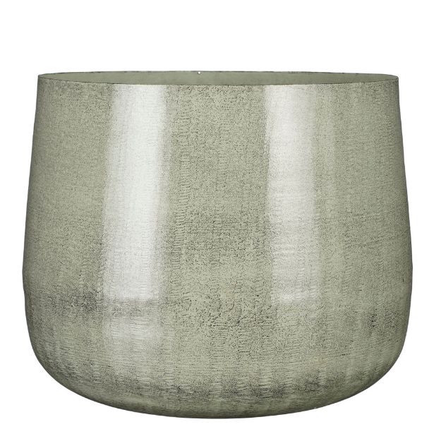 Image de Benson pot ronde gris cl. - h32xd37cm - Mica