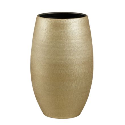 Agrandir l'image de Porto pot ronde or metalliques - h50xd31cm - Mica Image de Porto pot ronde or metalliques - h50xd31cm - Mica