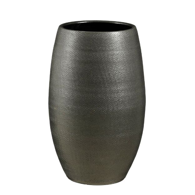 Image de Porto pot ronde anthracite metalliques - h50xd31cm - Mica
