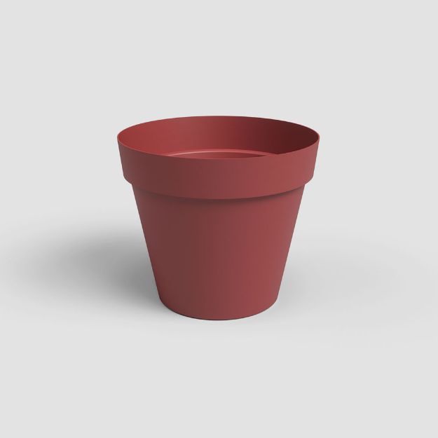 Image de POT CAPRI 50CM ROUGE FONCÉ