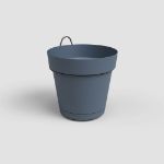 Image de KIT MUR POT CAPRI RÉS.EAU 20CM BLEU ARDOISE