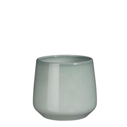 Agrandir l'image de Amber pot ronde gris cl. - h14xd15,5cm - Mica Image de Amber pot ronde gris cl. - h14xd15,5cm - Mica