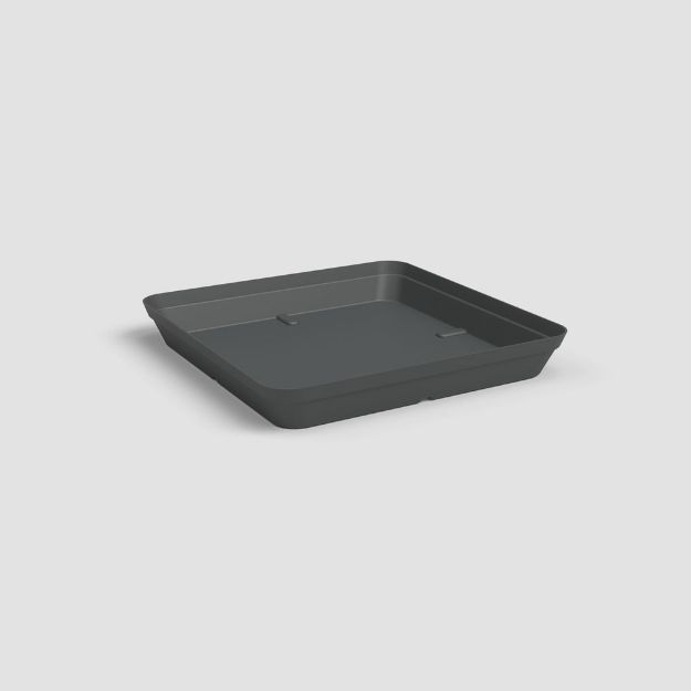Image de SOUCOUPE CAPRI CARRÉE 35CM ANTHRACITE
