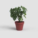 Image de POT CAPRI 60CM ROUGE FONCÉ