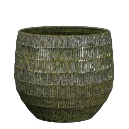 Agrandir l'image de Tobias pot ronde vert - h26xd29cm - Mica Image de Tobias pot ronde vert - h26xd29cm - Mica