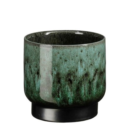 Agrandir l'image de Thiago pot ronde vert f. - h14xd15cm - Mica Image de Thiago pot ronde vert f. - h14xd15cm - Mica
