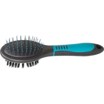 Agrandir l'image de Brosse, double, en plastique/nylon & poils métal Image de Brosse, double, en plastique/nylon & poils métal