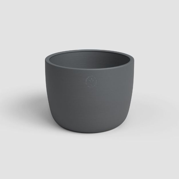 Image de CACHE-POT URANIA 26CM ANTHRACITE