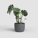 Image de CACHE-POT URANIA 26CM ANTHRACITE