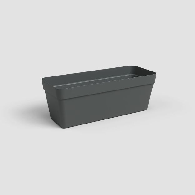 Image de JARDINIÈRE CAPRI RÉS. EAU 50CM V2 ANTHRACITE