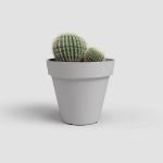 Image de POT CAPRI 14CM GRIS CLAIR