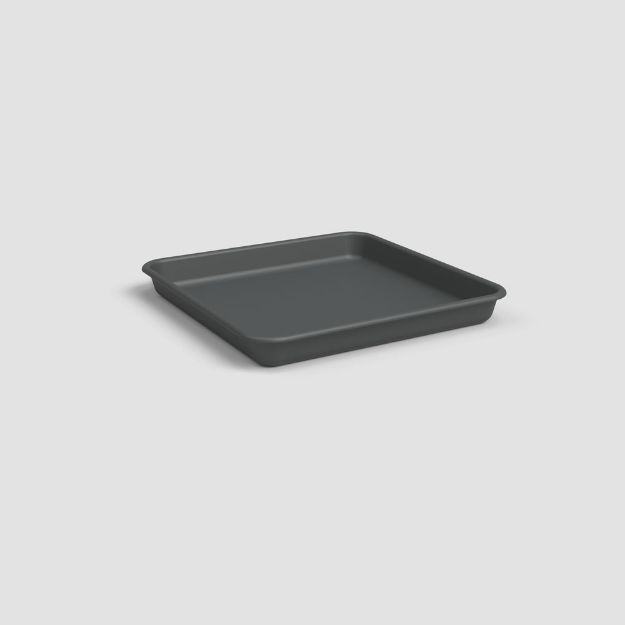 Image de SOUCOUPE VENEZIA CARRÉE 40CM ANTHRACITE