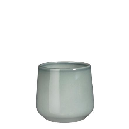 Agrandir l'image de Amber pot ronde gris cl. - h13,5xd14cm - Mica Image de Amber pot ronde gris cl. - h13,5xd14cm - Mica